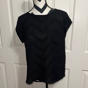 Joie Black Silk Pocket Blouse